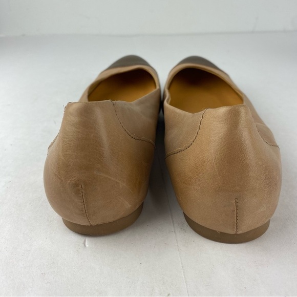 Korks by Kork-Ease Womens 8 Caren Beige Bronze Cap Toe Ballet Flats Slip Ons - Picture 2 of 7